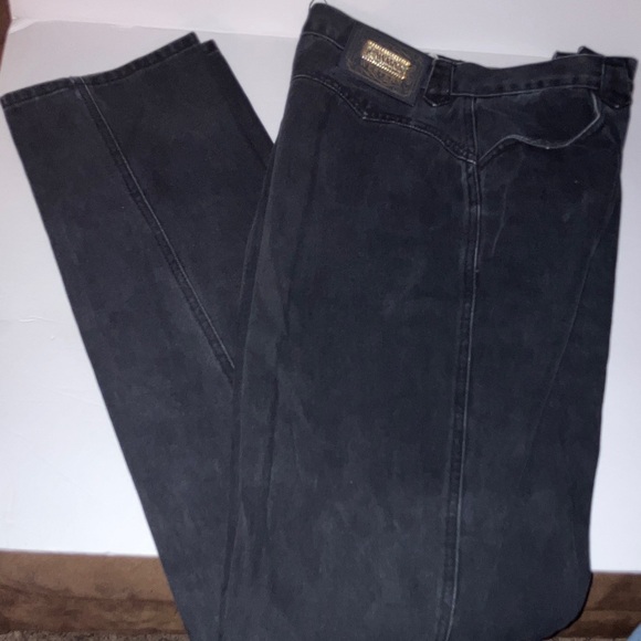 Vintage Lawman Black Jeans No Back Pockets 1990’s Country Line Dance Size 11‎ - Picture 2 of 9